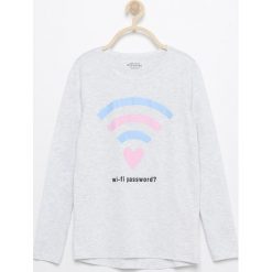 Bluzka z długim rękawem - Jasny szar. Szare t-shirty chłopięce z długim rękawem marki Reserved. W wyprzedaży za 14,99 zł.