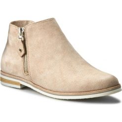 Botki CAPRICE - 9-25303-28 Beige Suede 404. Brązowe botki damskie skórzane marki Caprice, na zamek. W wyprzedaży za 239,00 zł.