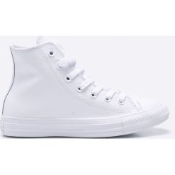 Converse - Trampki Chuck Taylor All Star Leather. Białe trampki i tenisówki damskie marki Converse, ze skóry, na sznurówki. Za 399,90 zł.
