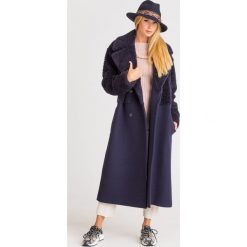 PŁASZCZ CABRAS sportmax code. Niebieskie kurtki damskie z wełny. Za 1541,40 zł.