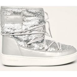 Moon Boot - Śniegowce Pulse Mid Disco Plus. Szare śniegowce damskie Moon Boot, z gumy, na sznurówki. Za 749,90 zł.
