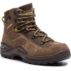 Trekkingi LOWA - Kody III Gtx Mid Junior GORE-TEX 350099 Brown/Mustard 4584. Pomarańczowe śniegowce dziewczęce Lowa, bez zapięcia. W wyprzedaży za 389,00 zł.