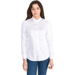 Tommy Hilfiger Dawn Koszula Biały. Białe bluzki damskie TOMMY HILFIGER, bez wzorów, z bawełny, bez kołnierzyka, z długim rękawem. Za 412,95 zł.