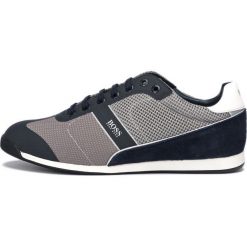 BOSS Glaze Tenisówki Niebieski. Niebieskie trampki męskie Boss, bez wzorów, ze skóry, bez zapięcia. Za 748,95 zł.
