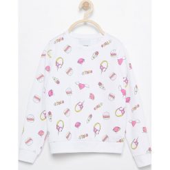Bluza z nadrukiem - Biały. Białe bluzy męskie Reserved, s, z nadrukiem, bez kołnierzyka, bez rękawów, bez kaptura. Za 119,99 zł.