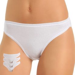 Trójpak klasycznych, bawełnianych fig Jadea 7001. Pomarańczowe majtki damskie Jadea, s, bez wzorów, z bawełny. Za 40,99 zł.