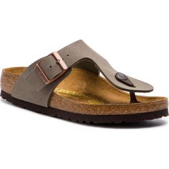Japonki BIRKENSTOCK - Ramses 0044053 Stone. Szare klapki damskie Birkenstock, bez wzorów, ze skóry ekologicznej, bez obcasa. Za 289,00 zł.