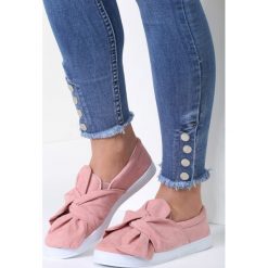 Trampki damskie slip on: Różowe Slip On Dormiveglia