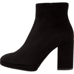 Unisa TALASI Botki na obcasie black. Czarne botki damskie na obcasie Unisa, z materiału. Za 629,00 zł.
