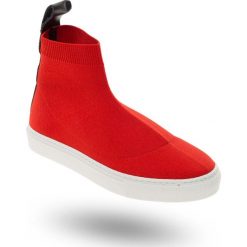 SNEAKERSY Patrizia Pepe. Czerwone sneakersy damskie Patrizia Pepe, z tkaniny. Za 495,00 zł.