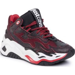 Sneakersy JUST CAVALLI - S09WS0074 962 1. Czerwone półbuty damskie Just Cavalli, na co dzień, bez wzorów, ze skóry ekologicznej, bez obcasa, na płaskiej podeszwie, bez zapięcia. Za 1449,00 zł.
