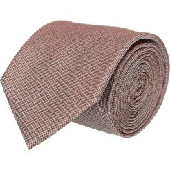 Krawat platinum brąz classic 204. Pomarańczowe krawaty męskie marki Recman, z tkaniny, eleganckie. Za 69,00 zł.