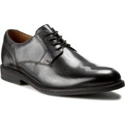 Półbuty CLARKS - Beckfield Walk 261192637 Black Leather. Czarne buty wizytowe męskie marki Clarks, ze skóry, na sznurówki. W wyprzedaży za 269,00 zł.