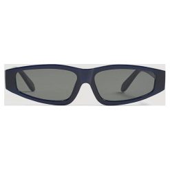 Mango - Okulary Joy. Niebieskie okulary przeciwsłoneczne damskie marki Mango, prostokątne. W wyprzedaży za 20,90 zł.