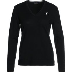Polo Ralph Lauren Golf Sweter black. Czarne swetry damskie marki Polo Ralph Lauren Golf, m, bez wzorów, z bawełny, bez rękawów, bez kaptura, na golfa. W wyprzedaży za 503,20 zł.