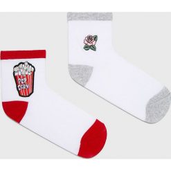 Medicine - Skarpetki Basic (2 pack). Szare skarpetki damskie MEDICINE, bez wzorów, z elastanu. W wyprzedaży za 19,90 zł.