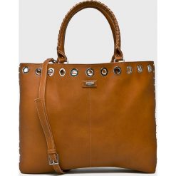 Pepe Jeans - Torebka Lirys. Pomarańczowe torebki klasyczne damskie marki Pepe Jeans, z bawełny, na ramię, duże. W wyprzedaży za 299,90 zł.