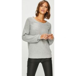 Vila - Sweter. Szare swetry damskie marki Vila, s, bez wzorów, z elastanu, z krótkim rękawem, krótkie, bez kaptura. W wyprzedaży za 59,90 zł.