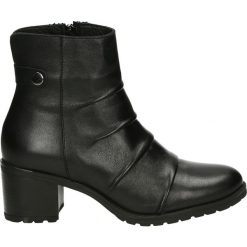 Botki - 127470 BLACK. Żółte botki damskie skórzane marki Venezia. Za 369,00 zł.