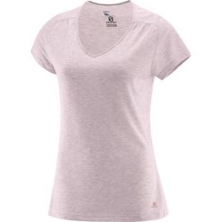 Salomon Ellipse Ss Tee W Pink Dogwood M. Różowe bluzki sportowe damskie marki Salomon, m, dekolt w kształcie v. W wyprzedaży za 89,00 zł.