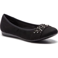 Baleriny JENNY FAIRY - W17SS519-12 Black. Czarne baleriny damskie Jenny Fairy, bez wzorów, ze skóry ekologicznej, bez obcasa, bez zapięcia. Za 69,99 zł.