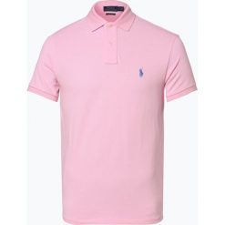 Polo Ralph Lauren - Męska koszulka polo – Custom Slim Fit, różowy. Różowe koszulki męskie Polo Ralph Lauren, s, z haftami, z bawełny, bez rękawów. Za 449,95 zł.