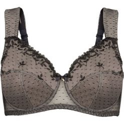 Bielizna damska: Biustonosz "minimizer" bonprix czarno-brunatny