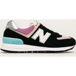 New Balance - Buty WL574SOS. Czarne buty sportowe damskie New Balance, bez wzorów, ze skóry, sportowe. Za 349,90 zł.