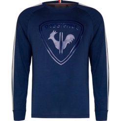 T-shirt ROSSIGNOL BLASON LS. Niebieskie t-shirty męskie Rossignol, z aplikacjami, z bawełny, z okrągłym kołnierzem, długie. W wyprzedaży za 284,00 zł.
