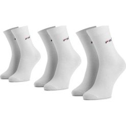 Zestaw 3 par wysokich skarpet unisex FILA - F9630 White. Białe skarpetki damskie Fila, z elastanu. W wyprzedaży za 29,00 zł.