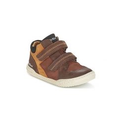 Buty Dziecko Kickers JORDIE. Pomarańczowe trampki chłopięce marki Kickers. Za 287,20 zł.