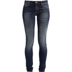 Nudie Jeans SKINNY LIN Jeans Skinny Fit dark blue. Niebieskie jeansy damskie marki Nudie Jeans, z elastanu. W wyprzedaży za 463,20 zł.