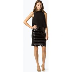 Esprit Collection - Sukienka damska, czarny. Czarne sukienki damskie marki Esprit Collection, bez wzorów, z szyfonu, z kontrastowym kołnierzykiem, bez rękawów. Za 449,95 zł.