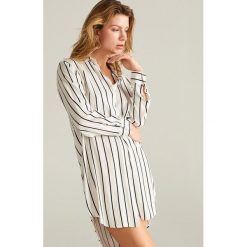 Koszula nocna z wiskozy - Kremowy. Białe koszule nocne damskie Reserved, s, bez wzorów, z wiskozy, bez rękawów. Za 99,99 zł.