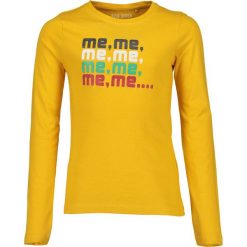 Blue Seven - Longsleeve dziecięcy 140-176 cm. Żółte bluzki dziewczęce Blue Seven, z nadrukiem, z bawełny, z okrągłym kołnierzem, z długim rękawem, długie, bez kaptura. Za 59,90 zł.