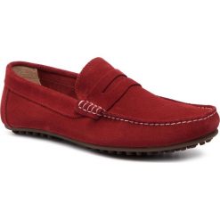 Mokasyny FILIPE - 8711 Cam Vermelho. Czerwone mokasyny męskie Filipe, ze skóry, eleganckie. Za 279,00 zł.