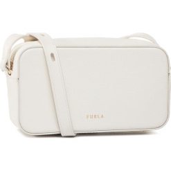 Torebka FURLA - Block 1055613 E EAS6 Q26 Talco h. Białe listonoszki damskie Furla, bez wzorów, ze skóry, bez dodatków. W wyprzedaży za 539,00 zł.