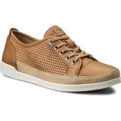 Espadryle CAPRICE - 9-23500-20 Camel Nappa 321. Pomarańczowe półbuty damskie Caprice, na co dzień, bez wzorów, ze skóry, bez obcasa, na płaskiej podeszwie, bez zapięcia. W wyprzedaży za 199,00 zł.