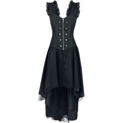 Burleska Gypsy Dress Sukienka czarny. Czarne sukienki damskie koronkowe marki Burleska, s, w koronkowe wzory, z falbankami, maxi, oversize. Za 446,90 zł.