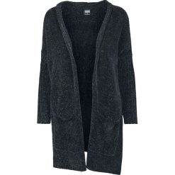 Urban Classics Ladies Oversize Chenille Cardigan Kardigan damski czarny. Czarne bluzy damskie marki Urban Classics, xxl, bez wzorów, prążkowane. Za 164,90 zł.