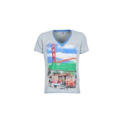 T-shirty z krótkim rękawem Yurban CRUZ. Szare t-shirty męskie Yurban, s, bez wzorów, bez kołnierzyka, krótkie. Za 43,60 zł.