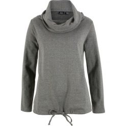 Bluza dresowa bonprix szary melanż. Bluzy damskie bonprix. Za 37,99 zł.