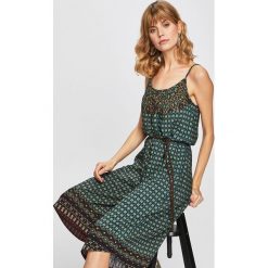 Desigual - Kombinezon. Kombinezony damskie Desigual, na co dzień, s, bez wzorów, z wiskozy, casualowe, z okrągłym kołnierzem, bez rękawów. W wyprzedaży za 269,90 zł.