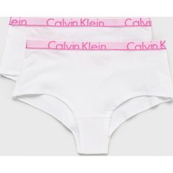 Calvin Klein Underwear - Figi dziecięce (2-pack). Szare majtki dziewczęce Calvin Klein Underwear, z elastanu. Za 99,90 zł.