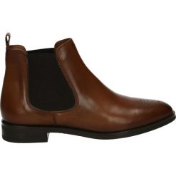 Botki - 2MIA204 CUOIO. Brązowe botki damskie skórzane Venezia. Za 319,00 zł.