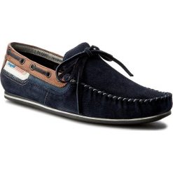 Mokasyny BUGATTI - F0661-31-425 Dark Blue. Niebieskie mokasyny męskie Bugatti, z materiału. W wyprzedaży za 239,00 zł.