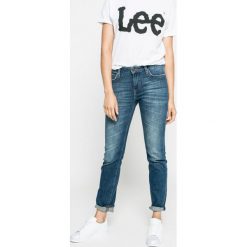 Lee - Jeansy. Niebieskie jeansy damskie rurki marki Lee, z bawełny, z podwyższonym stanem. W wyprzedaży za 299,90 zł.