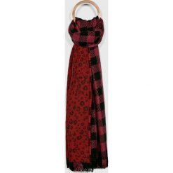 Scotch & Soda - Szal dwustronny. Brązowe szaliki damskie marki Scotch & Soda, z dzianiny. W wyprzedaży za 159,90 zł.