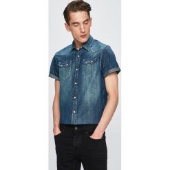 Scotch & Soda - Koszula. Niebieskie koszule męskie Scotch & Soda, s, bez wzorów, z bawełny, klasyczne, z klasycznym kołnierzykiem, z krótkim rękawem. W wyprzedaży za 179,90 zł.