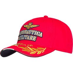 Czapka AERONAUTICA MILITARE. Niebieskie czapki męskie Aeronautica Militare, z haftami, z tkaniny, militarne. Za 240,00 zł.